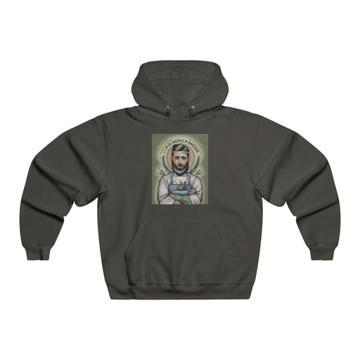 officialilovebeingabarber Men's NUBLEND® Hooded Sweatshirt Hoodie Dark Slate Gray Black / 3XL,Black / S,Black / M,Black / L,Black / XL,Black / 2XL,Black / 4XL,Black / 5XL