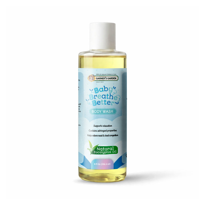 Garner's Garden Breathe Better Baby Wash Body Wash White Smoke 8oz