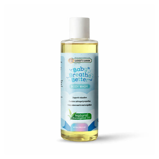 Garner's Garden Breathe Better Baby Wash Body Wash White Smoke 8oz