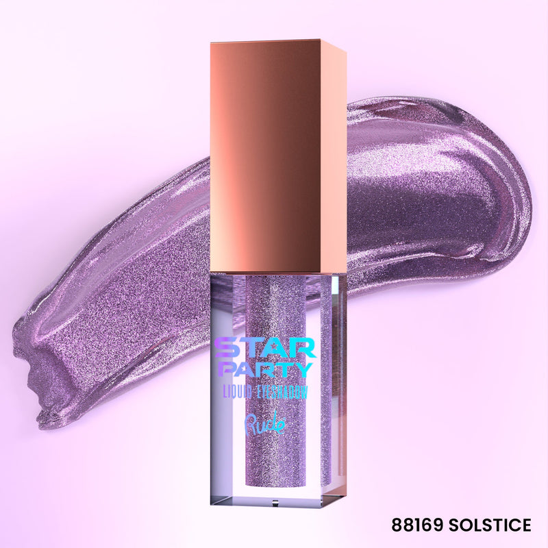 Rude Cosmetics Star Party Liquid Glitter Eyeshadow Single Eyeshadows Lavender Solstice