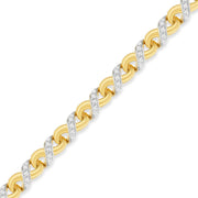 Bids.com 10K Yellow Gold 1 cttw Diamond Riviera Statement Pendant Necklace (J-K, I2-I3) Necklaces White Smoke Yellow.Gold / 18