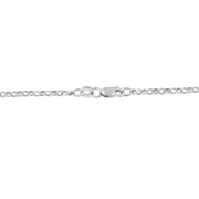 Bids.com 14K White Gold 1.0 Cttw Princess Cut Diamond Three Heart 18" Statement Pendant Necklace (H-I Color, SI2-I1 Clarity) Necklaces Lavender White.Gold / 18