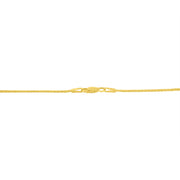 Bids.com 10K Yellow and White Gold 1/2 Cttw Princess Cut Diamond Channel-Set â€œVâ€ Shape 18" Franco Chain Necklace (H-I Color, SI2-I1 Clarity) Necklaces Wheat YellowWhite.Gold / 18
