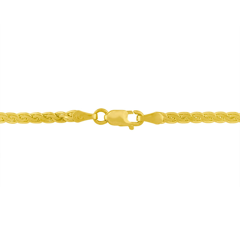 Bids.com 14K Yellow and White Gold 1/4 Cttw Princess Cut Diamond Channel-Set â€œVâ€ Shape 18" Pendant Necklace (H-I Color, SI2-I1 Clarity) Necklaces Beige YellowWhite.Gold / 18