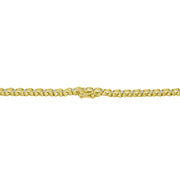 Bids.com 10K Yellow Gold 4 cttw Brilliant Round-Cut Diamond Graduating Riviera Statement Necklace (H-I Color, I2-I3 Clarity) Necklaces Tan Yellow.Gold / 18