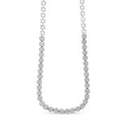 Bids.com IGI Certified 14K White Gold 8.0 Cttw Pave Set Round-Cut Diamond Cluster Graduating Riviera Statement Necklace (H-I Color, I1 Clarity) Necklaces White Smoke 14k Yellow Gold / 18,White.Gold / 18