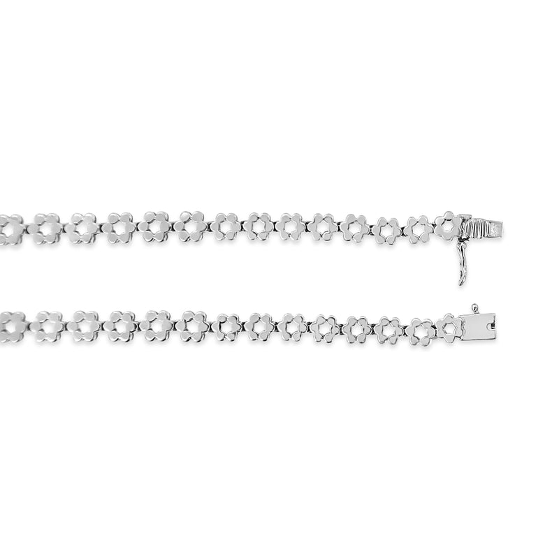 Bids.com IGI Certified 14K White Gold 8.0 Cttw Pave Set Round-Cut Diamond Cluster Graduating Riviera Statement Necklace (H-I Color, I1 Clarity) Necklaces White Smoke 14k Yellow Gold / 18,White.Gold / 18