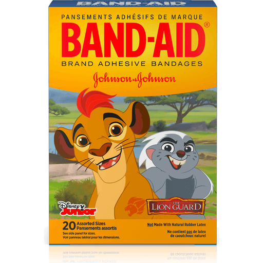 Band-Aid Brand Band-Aid Brand Bandages, Adhesive, Disney Junior The Lion Guard, Assorted Sizes First Aid Dark Orange