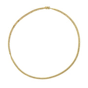 Bids.com Semi-Solid 14K Yellow Gold 4.5mm Miami Cuban Chain Necklace - Unisex Chain - 22 Inches Necklaces White Smoke Yellow.Gold / 22