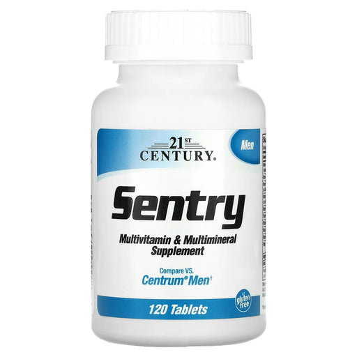 21st Century 21st Century Sentry Men – Multivitamin &amp; Multimineral Supplement (120 Tablets) Vitamins & Supplements White Smoke