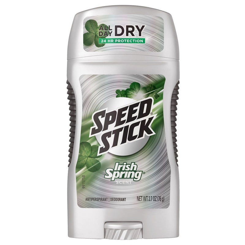 Speed Stick Speed Stick Original Irish Spring Antiperspirant Deodorant 2.7 Oz Deodorant Gray
