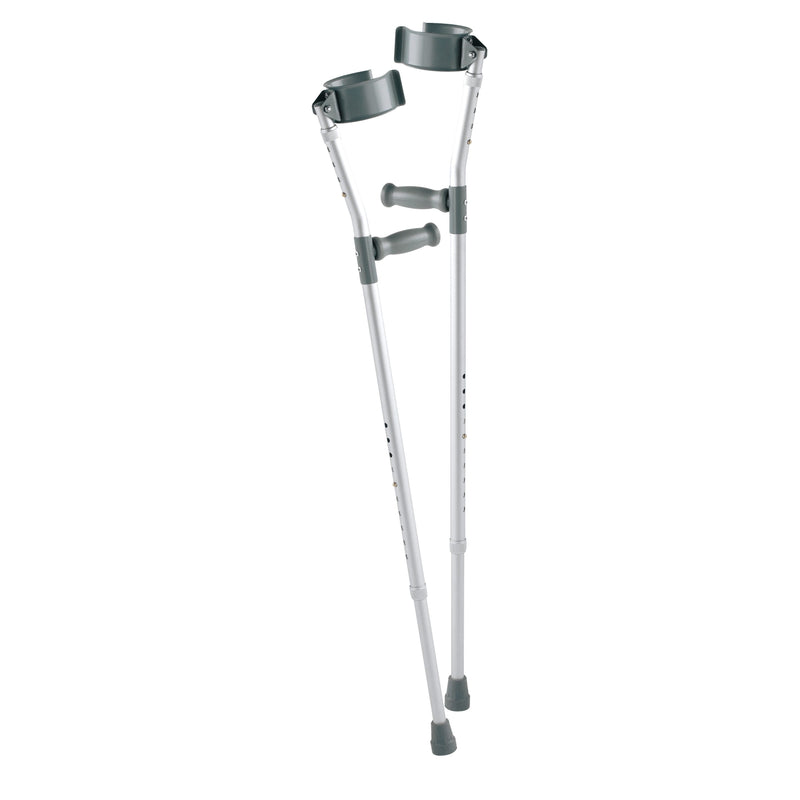 Carex Carex Adult Standard Forearm Crutches [A985C0] 1 Pair Crutches White Smoke