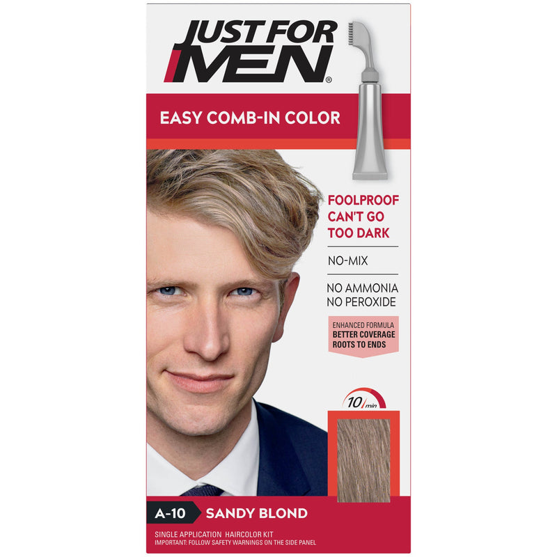 Just For Men Just For Men Autostop Foolproof Hair Color, Sandy Blond Hair Color Misty Rose