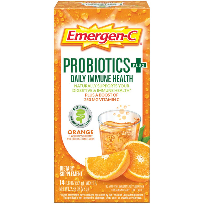 Emergen-C Emergen-C Daily Immune Health, Fizzy Drink Mix, Packets, Orange Vitamins & Supplements White Smoke