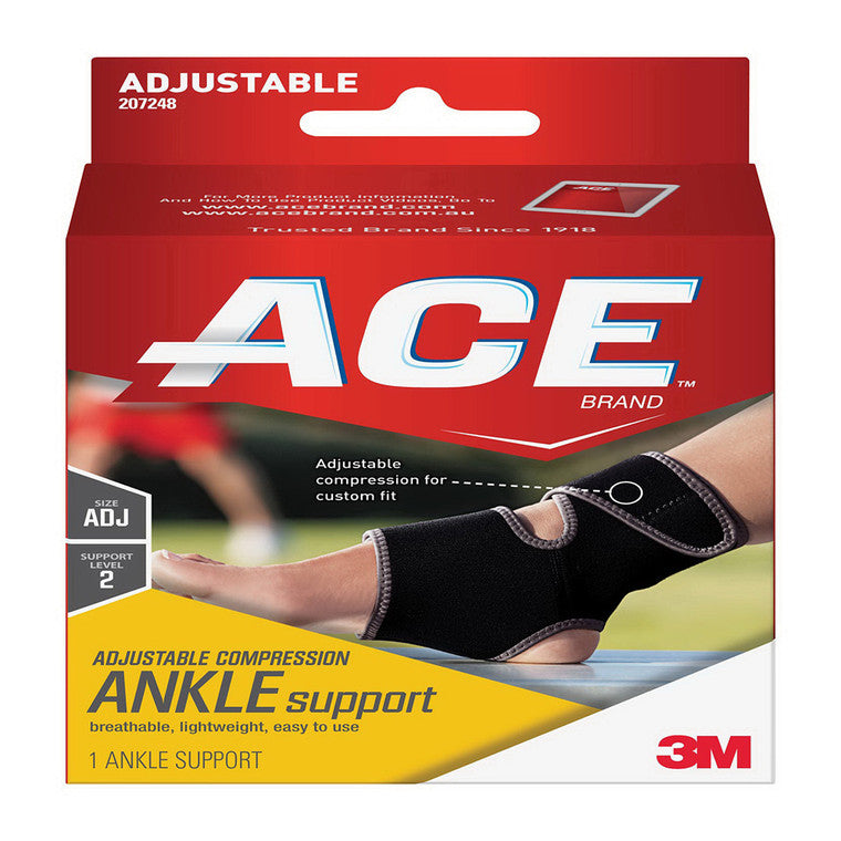 ACE ACE Ankle Support, Neoprene, Adjustable First Aid Black