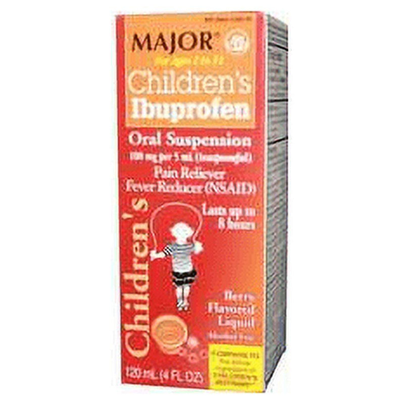 Major Major Ibuprofen Children's 100mg/5ml Suspension Berry Flavor - 4 Oz Health Care Navajo White