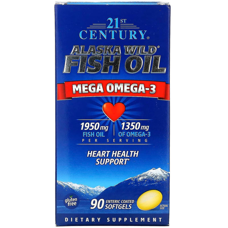 21st Century 21st Century Alaska Wild Fish Oil Softgels 90Ct Vitamins & Supplements Midnight Blue