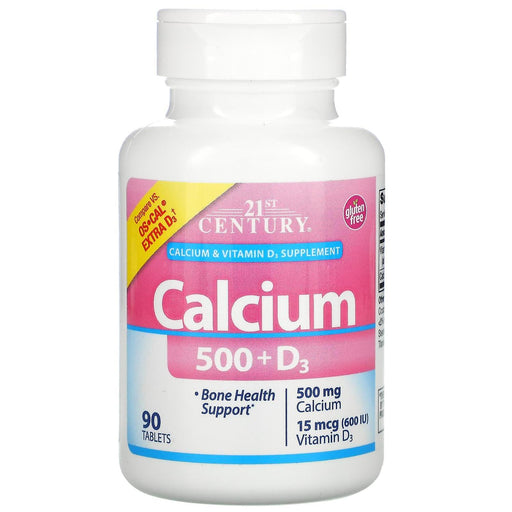 21st Century 21st Century® Calcium Plus Extra D – 500 mg Vitamins & Supplements White Smoke