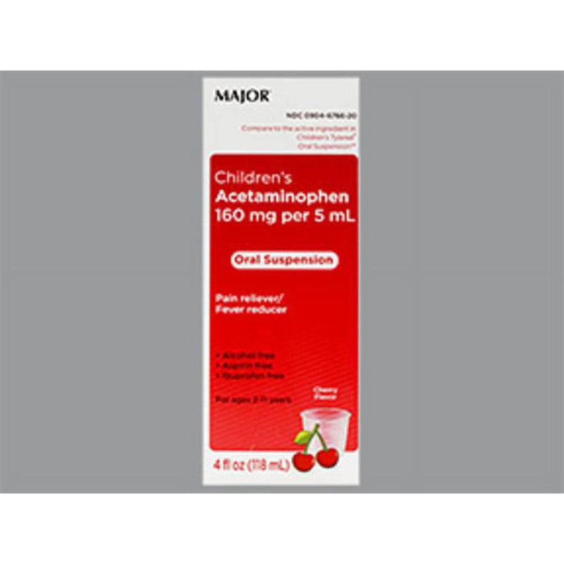 Major Major Children's Acetaminophen Health Care Dark Gray