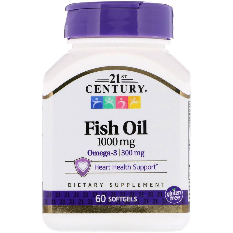 21st Century 21st Century Fish Oil 1000 Mg  Softgels 60Ct Vitamins & Supplements Lavender
