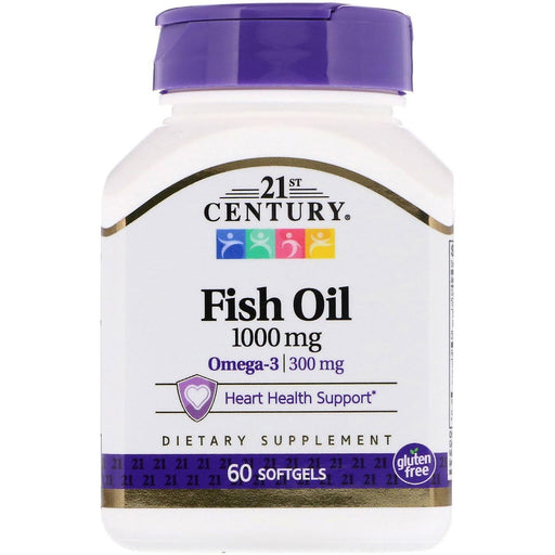 21st Century 21st Century Fish Oil 1000 Mg  Softgels 60Ct Vitamins & Supplements Lavender