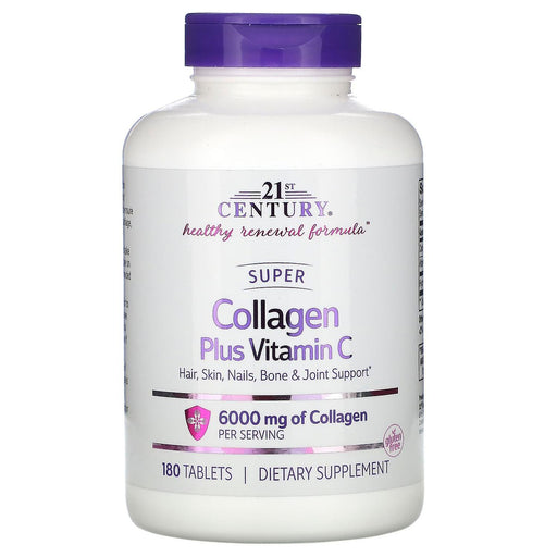 21st Century 21st Century Super Collagen Plus Vitamin C, 1,000 Mg, 180 Tablets Vitamins & Supplements Lavender