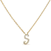 Bids.com 10K White Gold Diamond Accent "A" Initial Script Style Pendant Necklace Necklaces White Smoke Yellow.Gold / 18 / S