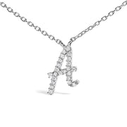 Bids.com 10K White Gold Diamond Accent "A" Initial Script Style Pendant Necklace Necklaces White Smoke White.Gold / 18 / A,White.Gold / 18 / B,White.Gold / 18 / C,White.Gold / 18 / D,White.Gold / 18 / E,White.Gold / 18 / F,White.Gold / 18 / G,White.Gold / 18 / H,White.Gold / 18 / I,White.Gold / 18 / J,White.Gold / 18 / K,White.Gold / 18 / L,White.Gold / 18
