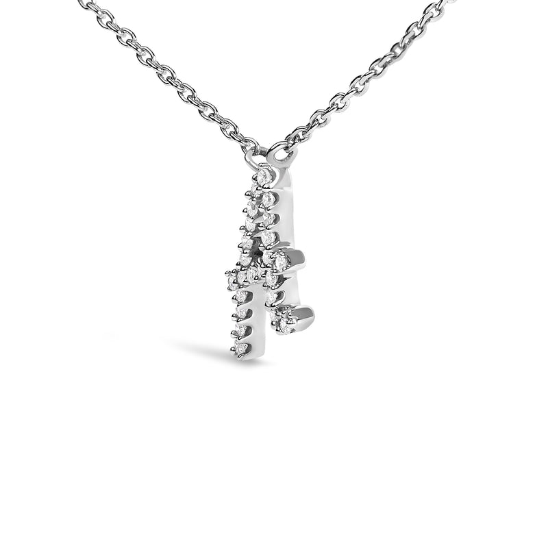 Bids.com 10K White Gold Diamond Accent "A" Initial Script Style Pendant Necklace Necklaces White Smoke White.Gold / 18 / A,White.Gold / 18 / B,White.Gold / 18 / C,White.Gold / 18 / D,White.Gold / 18 / E,White.Gold / 18 / F,White.Gold / 18 / G,White.Gold / 18 / H,White.Gold / 18 / I,White.Gold / 18 / J,White.Gold / 18 / K,White.Gold / 18 / L,White.Gold / 18