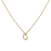Bids.com 10K White Gold Diamond Accent "A" Initial Script Style Pendant Necklace Necklaces White Smoke Yellow.Gold / 18 / D