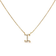 Bids.com 10K White Gold Diamond Accent "A" Initial Script Style Pendant Necklace Necklaces White Smoke Yellow.Gold / 18 / I