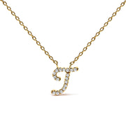 Bids.com 10K White Gold Diamond Accent "A" Initial Script Style Pendant Necklace Necklaces White Smoke Yellow.Gold / 18 / T