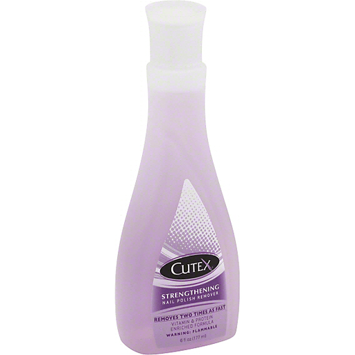 Cutex Cutex Nail Polish Remover, Strengthening 6 Oz Nail Polish Removers White Smoke