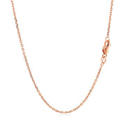 Bids.com 14k Rose Gold Diamond Cut Cable Link Chain 1.3mm Necklaces White Smoke 16 / White Gold,18 / White Gold,20 / White Gold