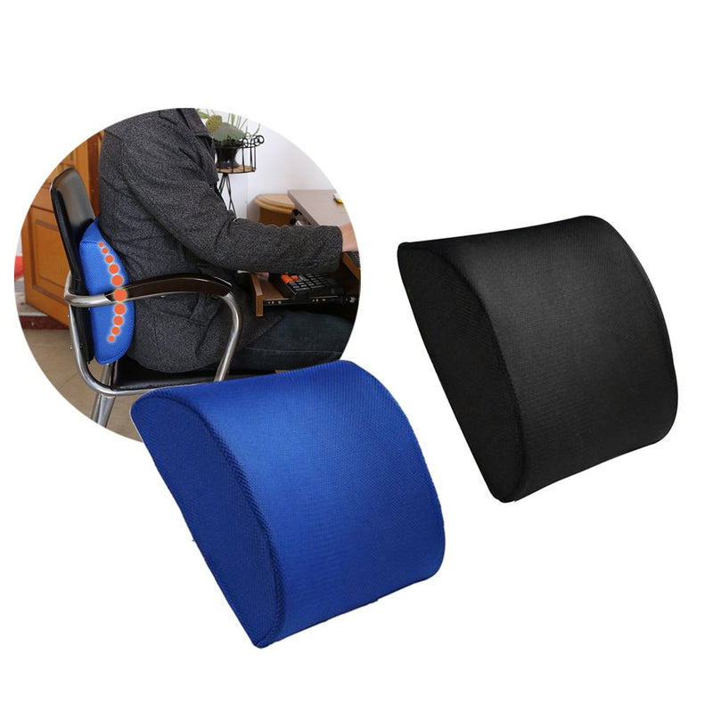 Carex Carex Lumbar Support Cushion, Memory Foam Pillows White Smoke