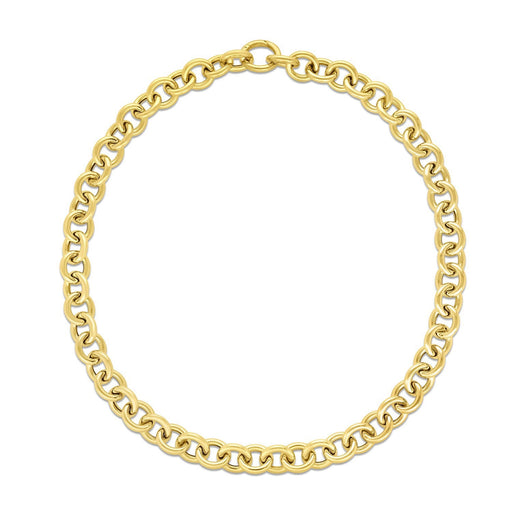 Bids.com 14k Yellow Gold Round Link Chain Necklace Necklaces White Smoke 18 / Yellow Gold