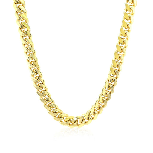Bids.com 6.0mm 14k Yellow Gold Classic Miami Cuban Solid Chain Necklaces White Smoke 24 / Yellow Gold,26 / Yellow Gold,20 / Yellow Gold,22 / Yellow Gold