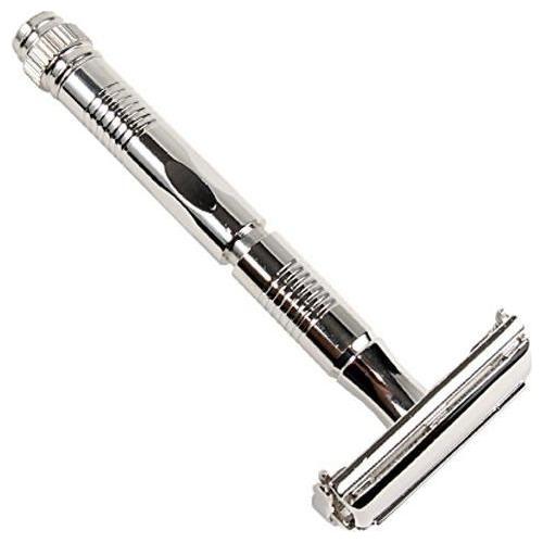 Parker Parker 90R Long Handle Double-Edge Safety Razor Safety Razor Light Gray