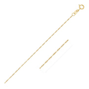 Bids.com 14k Yellow Gold Singapore Chain 0.6mm Necklaces White Smoke 16 / Yellow Gold,18 / Yellow Gold
