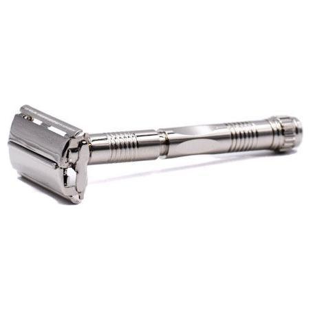 Parker Parker 90R Long Handle Double-Edge Safety Razor Safety Razor Gray