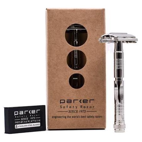 Parker Parker 90R Long Handle Double-Edge Safety Razor Safety Razor Dim Gray