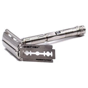 Parker Parker 90R Long Handle Double-Edge Safety Razor Safety Razor Light Slate Gray