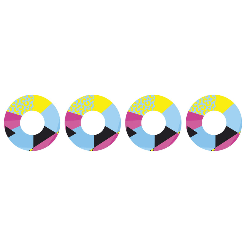 Peelz 90's Neon Patch  Tape Designed for the FreeStyle Libre 2 Patch Medical Tape White Smoke 4-Pack Libre