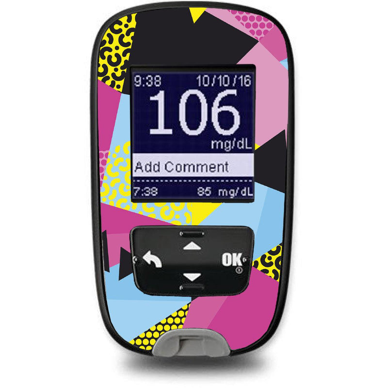 Peelz 90's Neon for the Accu-Chek Guide Glucometer Peelz/Stickers White Smoke