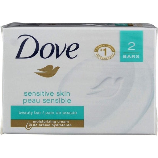 Dove Dove Sensitive Skin Beauty Bar 2-3.75 Oz Bars Bar Soap Gray