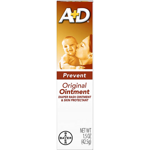 A+D A+D Original Diaper Rash Ointment, Skin Protectant, 1.5 Ounce Tube First Aid White Smoke