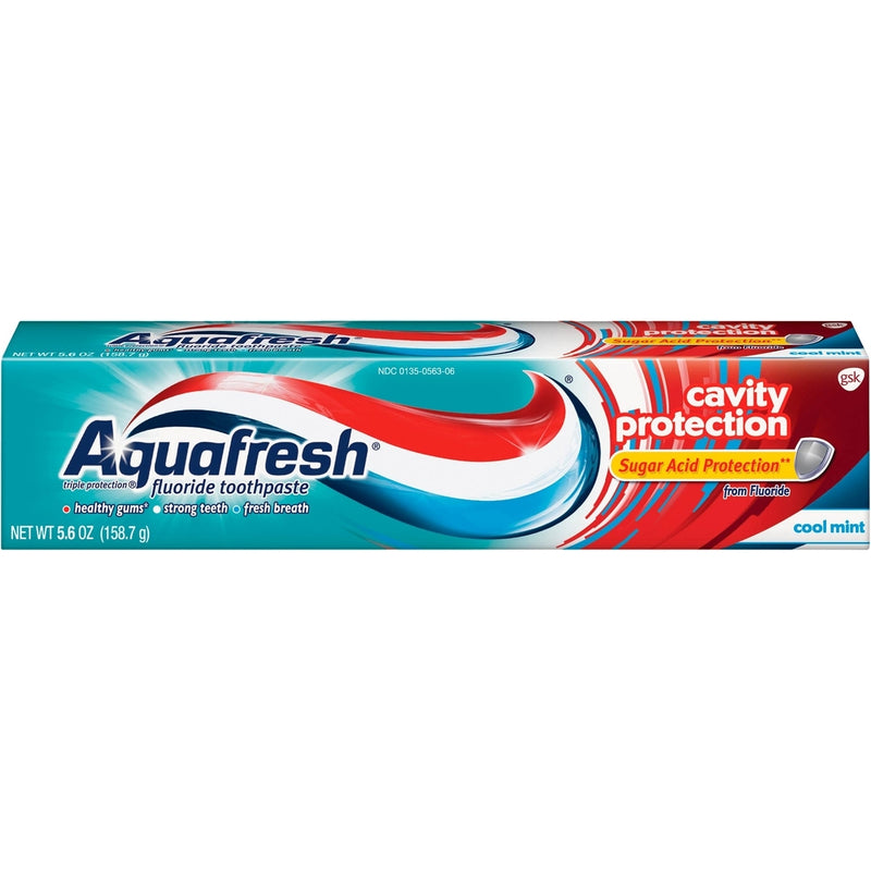 Aquafresh Aquafresh Cavity Protection Fluoride Toothpaste, Cool Mint, 5.6 Ounce Toothpaste Light Sea Green