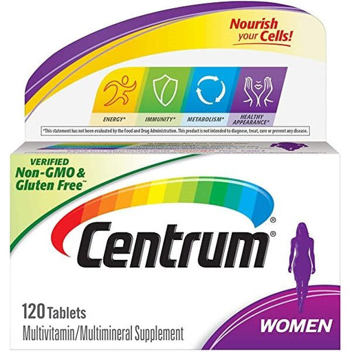 Centrum Centrum Multivitamin For Women, Multivitamin/Multimineral Supplement With Iron, Vitamins D3, B And Antioxidants Vitamins & Supplements White Smoke