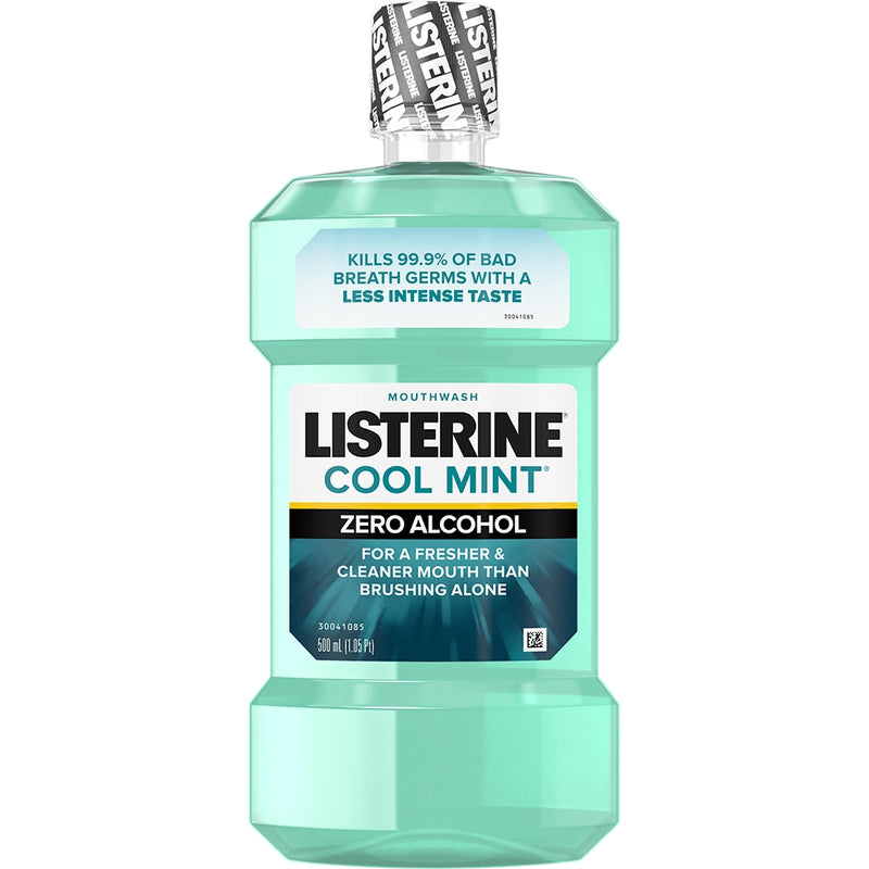 Listerine Listerine Mouthwash, Zero Alcohol, Cool Mint 1.05 Pt Mouthwash White Smoke