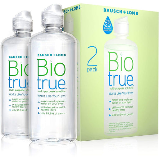 Biotrue Biotrue Multi Purpose Contact Lens Solution 2 Fl Oz Contact Lens Solution White Smoke